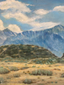 Vintage Painting of Desert Landscape - Signed