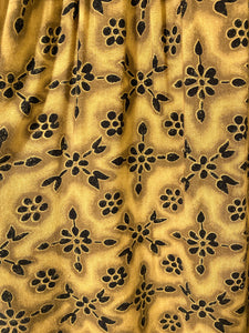 Gold and Black Floral Comfy Pants (22W)