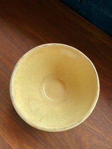 1920’s Green and Cream Stoneware Serving Bowl -Made in the USA