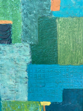 Load image into Gallery viewer, Vintage Abstract Painting in Vivid Hues
