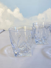 Load image into Gallery viewer, Set of 4 Square Bottom Sculptural Glasses
