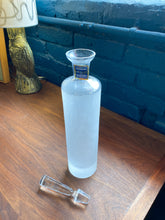 Load image into Gallery viewer, Vintage Frosted Crystal Decanter
