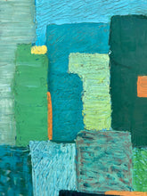 Load image into Gallery viewer, Vintage Abstract Painting in Vivid Hues
