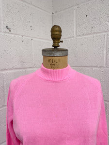 Vintage Bubblegum Pink Sweater- As Found (L)