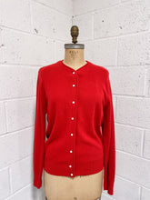 Load image into Gallery viewer, Red Cardigan with Pearl Buttons   - As Found
