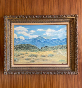 Vintage Painting of Desert Landscape - Signed