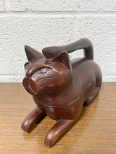Load image into Gallery viewer, Vintage Wooden Cat Box

