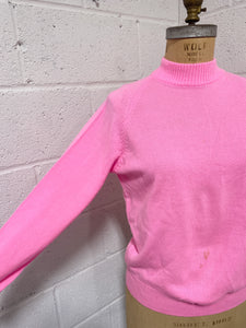 Vintage Bubblegum Pink Sweater- As Found (L)