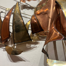 Load image into Gallery viewer, Brass and Copper Nautical Art
