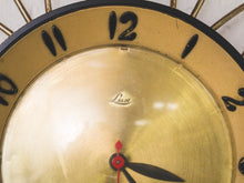 Load image into Gallery viewer, Gold Vintage Sunburst Clock
