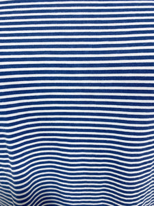 Blue and White Striped T-Shirt (M)