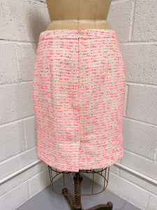 Knobby Cream and Pink Tweed Skirt (10)