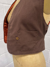 Load image into Gallery viewer, Vintage Chocolate Brown Vest
