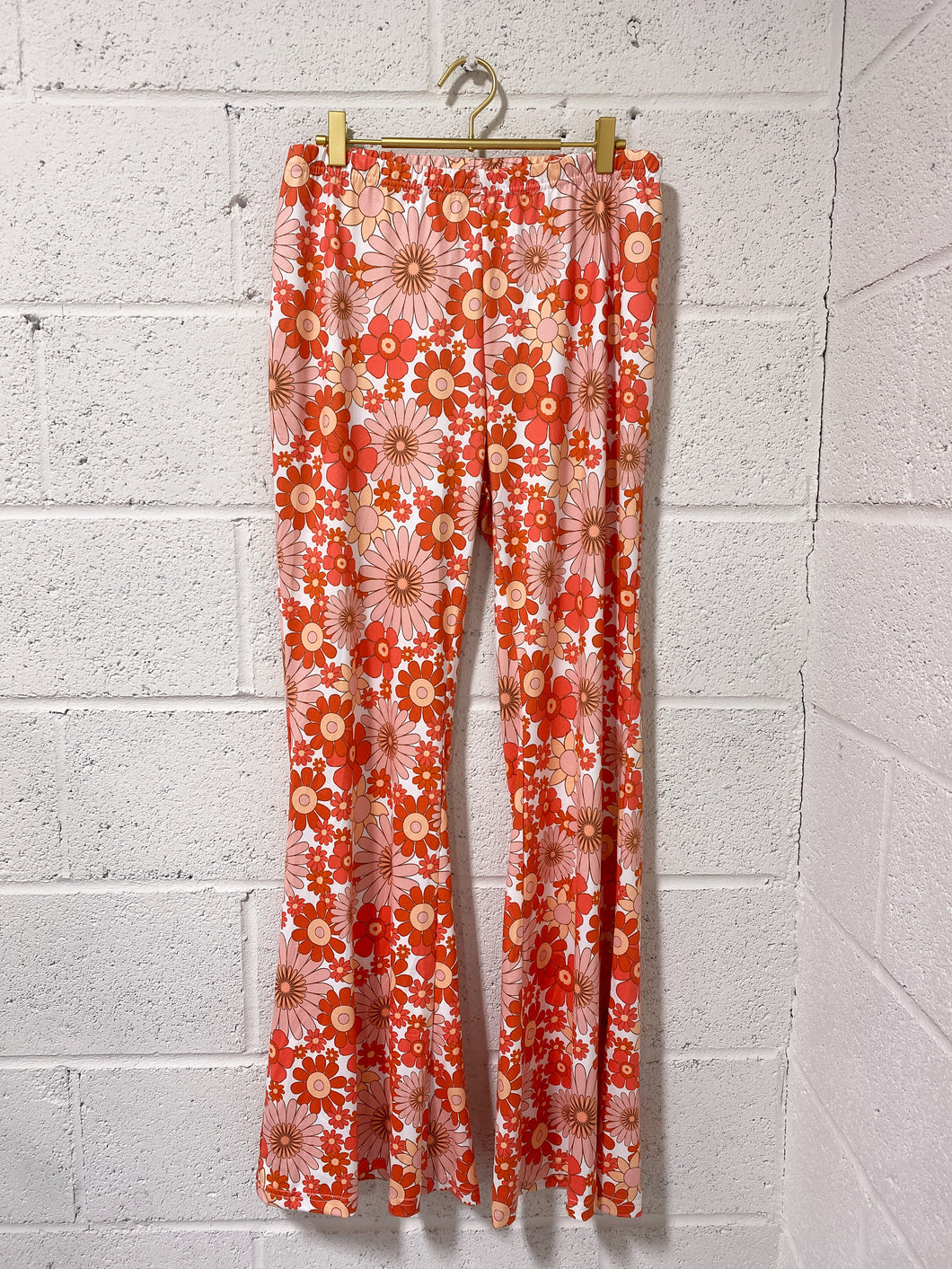 Orange Flower Power Pants (3X)