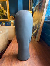 Load image into Gallery viewer, Vintage Black Ceramic Elongated Head Figurine
