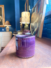 Load image into Gallery viewer, Vintage Small Purple Planter
