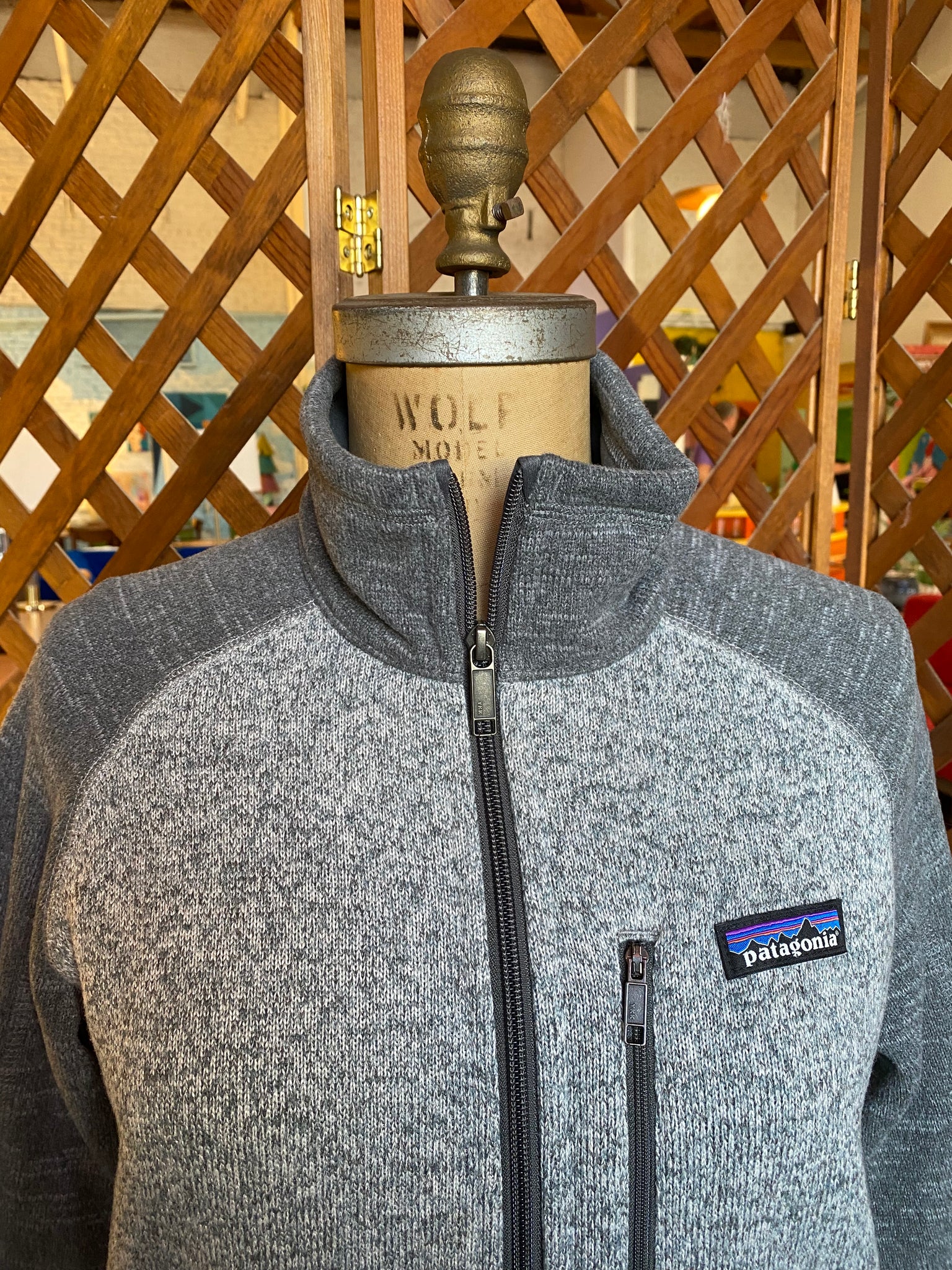 Patagonia Grey Zip Up Sweater S Sunbeam Vintage