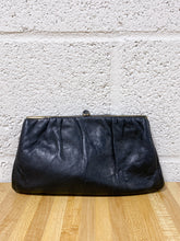 Load image into Gallery viewer, Vintage Black Leather Clutch
