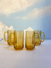 Load image into Gallery viewer, Set of 4 Amber Glass Beer Mugs
