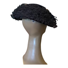 Load image into Gallery viewer, Vintage Black Hat with Lace
