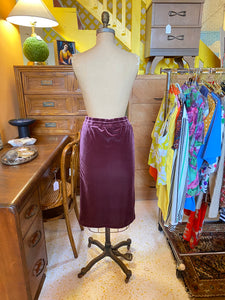 Adidas Plum Colored Velour Skirt (M)