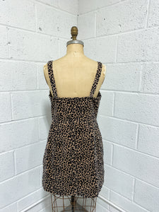 Leopard Corduroy Dress - As Found (L)