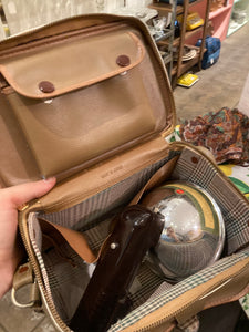 Vintage Kodak Kodalite Flash holder and bag with vintage snapshots