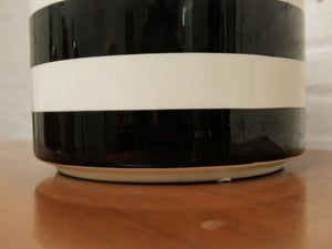 Large Black & White Striped Planter