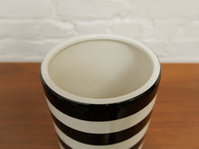 Load image into Gallery viewer, Small Black &amp; White Striped Planter

