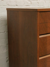 Load image into Gallery viewer, Four Drawer Walnut Dresser
