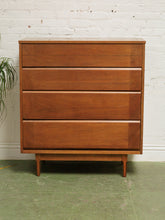 Load image into Gallery viewer, Four Drawer Walnut Dresser
