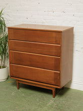 Load image into Gallery viewer, Four Drawer Walnut Dresser
