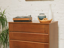 Load image into Gallery viewer, Four Drawer Walnut Dresser
