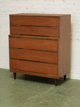 Load image into Gallery viewer, 5 Drawer Walnut Dresser
