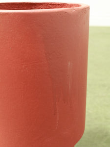 Rust Plinth Orange Small Planter