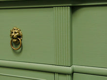 Load image into Gallery viewer, Mint Low profile Credenza with lion hardware
