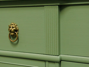 Mint Low profile Credenza with lion hardware