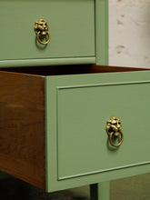 Load image into Gallery viewer, Mint Low profile Credenza with lion hardware
