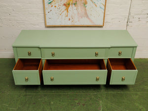 Mint Low profile Credenza with lion hardware