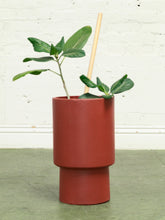 Load image into Gallery viewer, Rust Plinth Orange Small Planter
