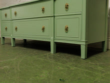 Load image into Gallery viewer, Mint Low profile Credenza with lion hardware
