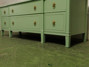 Mint Low profile Credenza with lion hardware