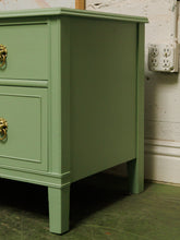 Load image into Gallery viewer, Mint Low profile Credenza with lion hardware
