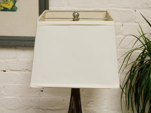 Sculptural Chrome Table Lamp
