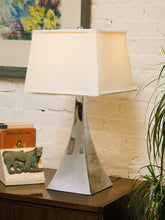 Load image into Gallery viewer, Sculptural Chrome Table Lamp
