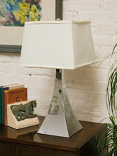 Load image into Gallery viewer, Sculptural Chrome Table Lamp
