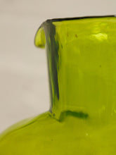 Load image into Gallery viewer, Green Blenko glass pitcher
