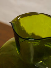 Load image into Gallery viewer, Green Blenko glass pitcher
