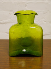 Load image into Gallery viewer, Green Blenko glass pitcher
