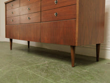 Load image into Gallery viewer, 9 drawer Mid Century Sleek Dresser
